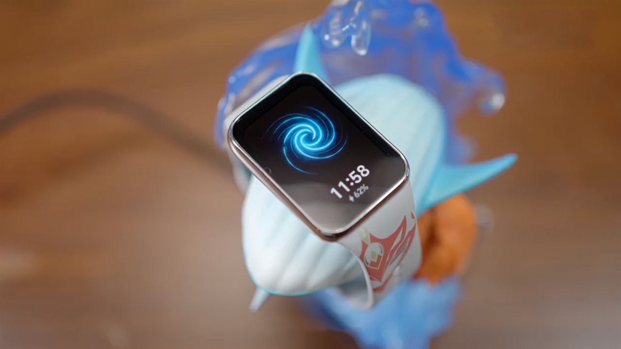 Phần màn hình sạc của Xiaomi Band 8 Pro Genshin Impact Edition cũng được thiết kế lại Phần màn hình sạc của Xiaomi Band 8 Pro Genshin Impact Edition cũng được thiết kế lại